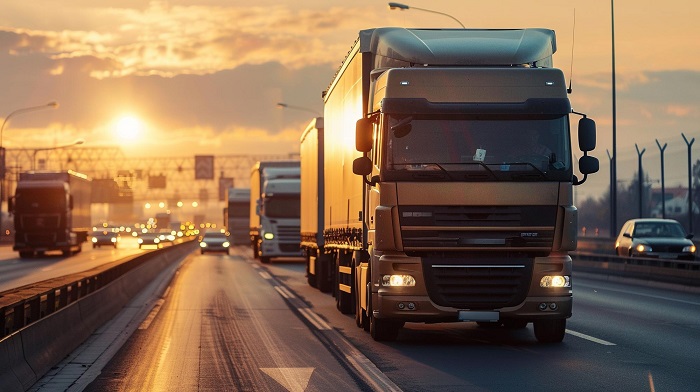 truck sunset wide